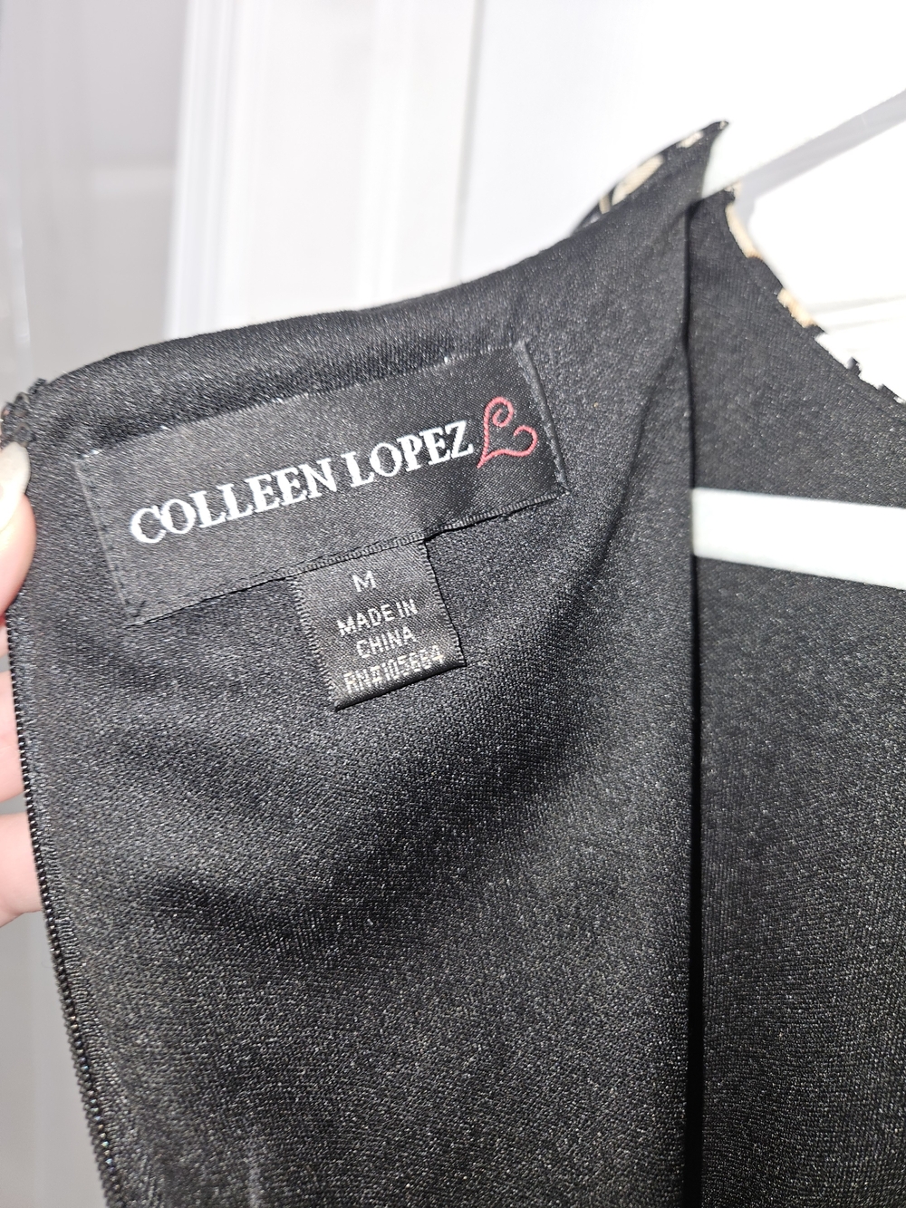 Colleen Lopez Black Gold Floral Cocktail Party Dress Med - Picture 7 of 10
